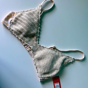 Xhilaration crocheted swim top. NWT.